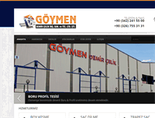 Tablet Screenshot of goymendemir.com.tr